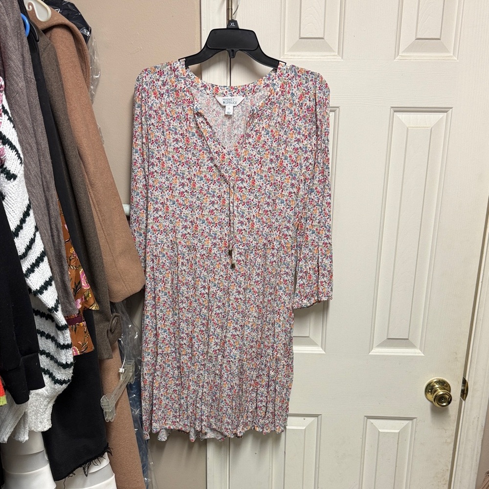 Market & Spruce Floral Mini Dress